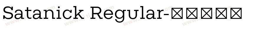 Satanick Regular字体转换